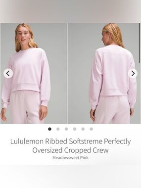 Softstreme ribbed cropped crew